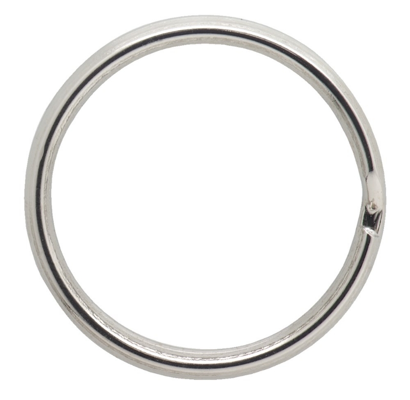 Afbeeldingen van Sleutelring / 20 mm uitw / vernikkeld