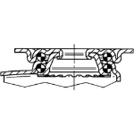 Afbeeldingen van ZWENKWIEL, VORK VAN GEPERST STAAL, VERZINKT,