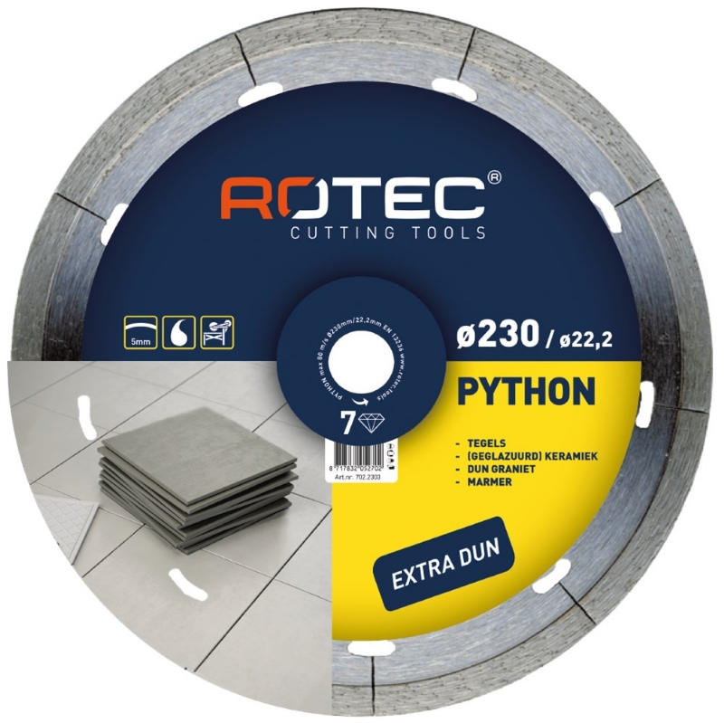 Afbeeldingen van Diamantzaagblad 'PYTHON 7 / SPEEDY', ø125x1,2xø22,2