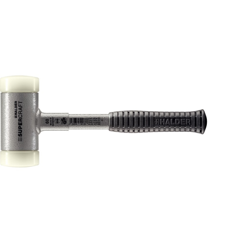 Afbeeldingen van Hamer terugslagvrij,stalensteel NylonØ60