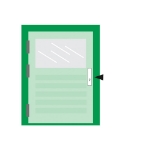 Afbeeldingen van AXA Sluitpl.rond tbv kastslot/zwart gelakt