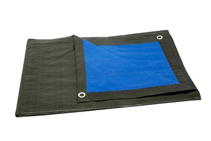 Afbeeldingen van 4Tecx Dekkleed blauw-groen 4 x 6m 150 gram