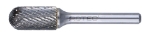 Afbeeldingen van HM-Stiftfrees, model C, Z6 / Kruisvertand / ø12,7x25x70xø6