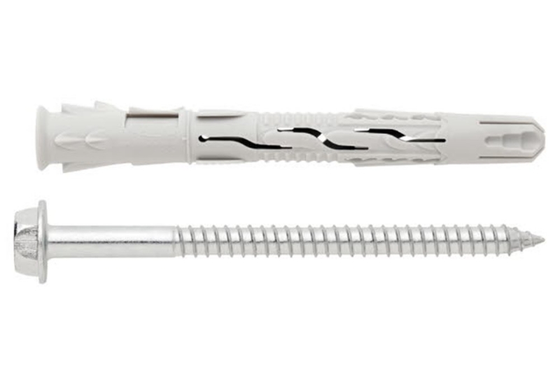 Afbeeldingen van Index T-NUX E kozijnplug+schroef 6kt 10x140 nylon ETA