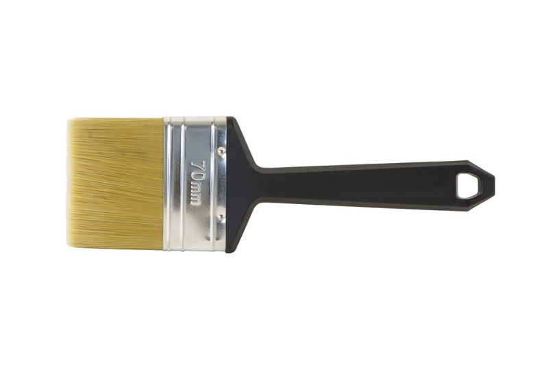 Afbeeldingen van Wegwerpkwast plat 2001 wit haar 70