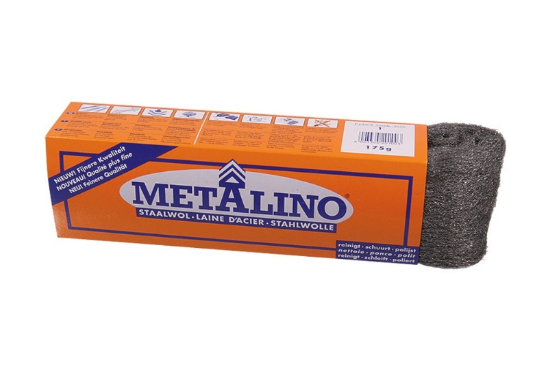 Afbeeldingen van Koker Metalino staalwol 200 gram, fijnheid 0