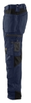 Afbeeldingen van Blåkläder/Werkbroek met spijkerzakken/1555/Donker marineblauw/Zwart/C48
