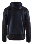 Afbeeldingen van Blåkläder/Gebreid vest met softshell/4930/Donker marineblauw/Zwart/M