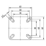 Afbeeldingen van ZWENK.75.RUBB.GRIJS.KOG PLAAT.75KG