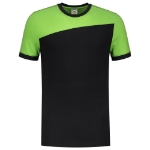 Afbeeldingen van T-SHIRT BICOLOR NADEN BLACKLIME XL
