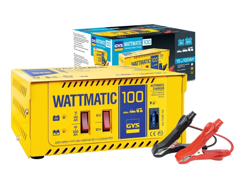 Afbeeldingen van GYS Acculader Wattmatic 100 6V/12V, Automatisch