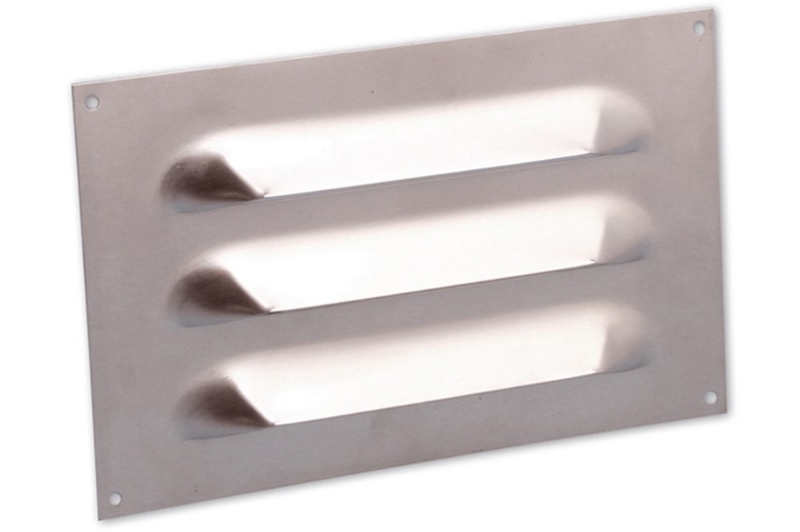 Afbeeldingen van Schoepenrooster vlak model 250x150mm aluminium