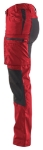 Afbeeldingen van Blåkläder/Dames Service werkbroek Stretch/7159/Rood/Zwart/C38