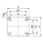 Afbeeldingen van ZWENKWIEL, VORK VAN GEPERST STAAL, VERZINKT,
