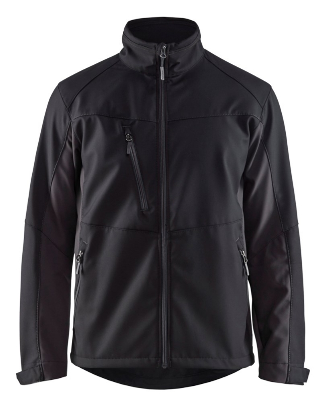 Afbeeldingen van Blåkläder/Softshell Jack/4950/Zwart/Donkergrijs/M