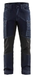 Afbeeldingen van Blåkläder/Service werkbroek denim stretch/1459/Marineblauw/Zwart/C54