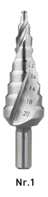 Afbeeldingen van HSS Trappenboor Nr.1 / ø4-20