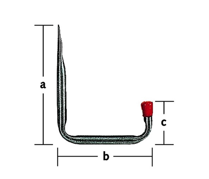 Afbeeldingen van Ophanghaak 8505 staal verzinkt los