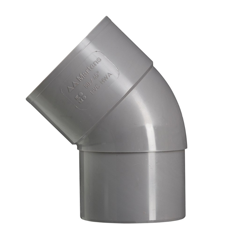 Afbeeldingen van 100mm bochtverj.hwa 1xlm 45