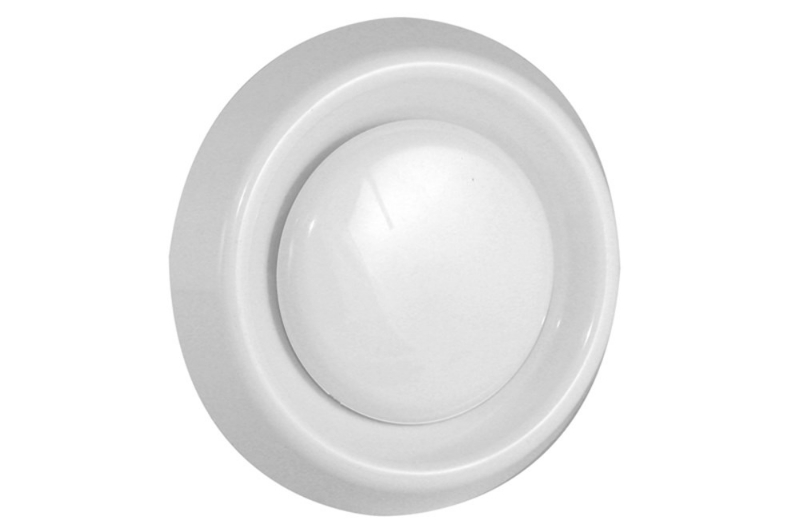 Afbeeldingen van Afzuigventiel met aansluitbus Ã˜ 100mm PP, kunststof wit