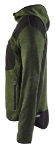 Afbeeldingen van Blåkläder/Gebreid vest met softshell/4930/Army Groen/Zwart/XL