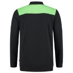 Afbeeldingen van POLOSWEATER BLACKLIME XL