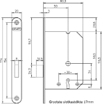 Afbeeldingen van 4Tecx Kastslot profielcilinder RVS 1256/87