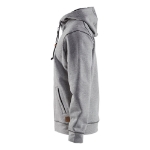 Afbeeldingen van Blåkläder/Hooded sweatshirt met rits/3398/Zwart Mêlee/XXXL