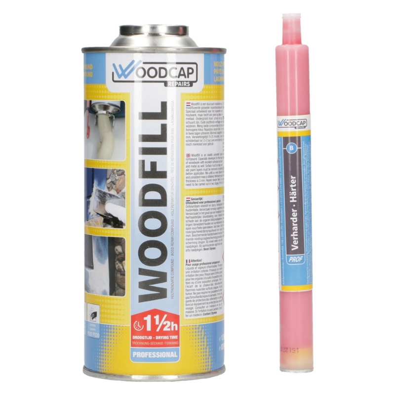 Afbeeldingen van Woodfill 2-comp. reparatiecompound beige 1,2k