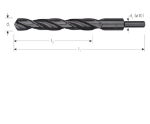 Afbeeldingen van HSS-R spiraalboor, DIN 338, type N, d2=10, ø14,5
