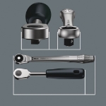 Afbeeldingen van Wera 8003 B Zyklop Metal-ratel met doorsteekv