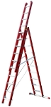 Afbeeldingen van 4Tecx Reformladder 3-delig aluminium 3 x 12 m