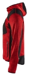 Afbeeldingen van Blåkläder/Gebreid vest met softshell/4930/Rood/Zwart/L