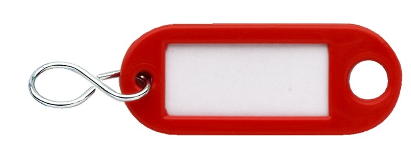 Afbeeldingen van Sleutellabel rood