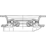 Afbeeldingen van Zwenkwiel met plaat grijs 100mm Max. 160kg