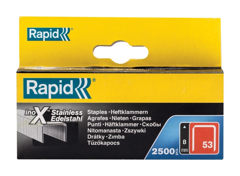 Afbeeldingen van Rapid Nieten 53/8 mm RVS 2.500 st., Box