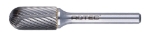 Afbeeldingen van HM-Stiftfrees, model C, Z3 / Spiraalvertand / ø8x19x64xø6
