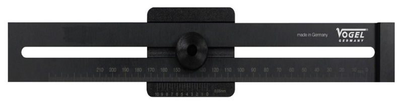 Afbeeldingen van Afschrijfliniaal 300mm gelaserde maatverdeling