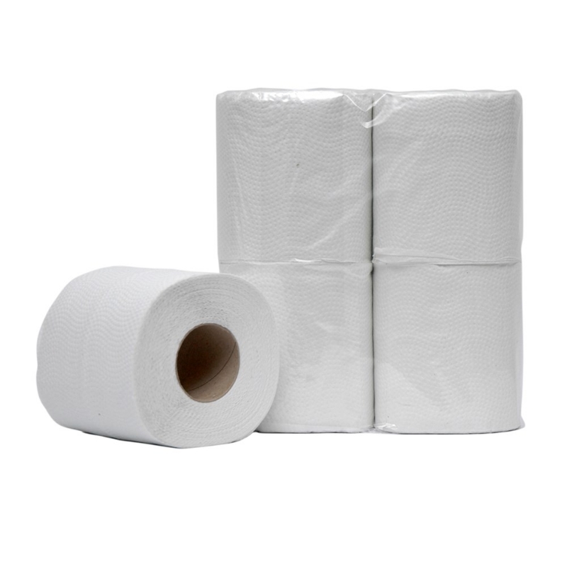 Afbeeldingen van Toiletpapier Wit 2-laags 200 vel 12 X 4 P/PAK