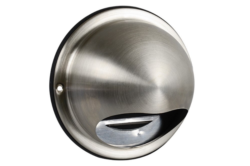 Afbeeldingen van Buitenrooster bol model ø 125mm RVS