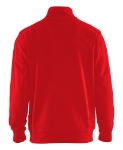 Afbeeldingen van Blåkläder/Sweatshirt bi-colour met halve rits/3353/Rood/Zwart/XS