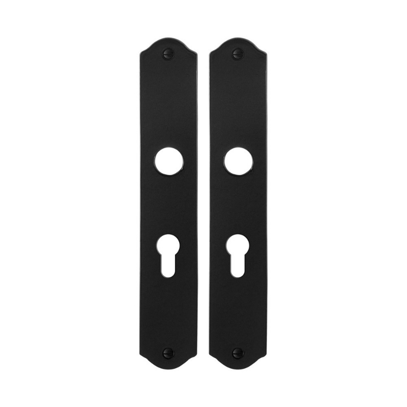 Afbeeldingen van GPF6100.22 schild PC55 238x41x4mm smeedijzer zwart