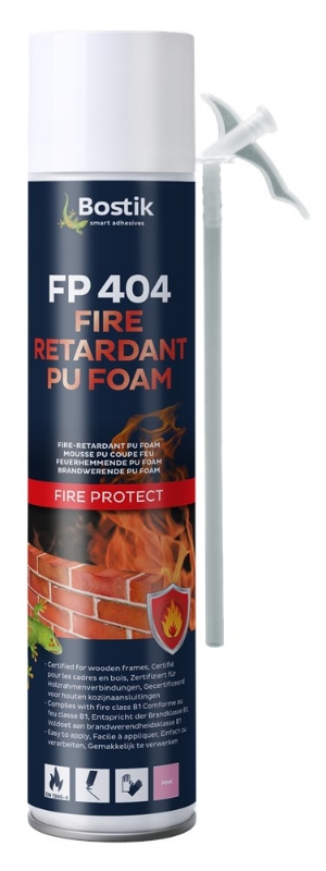 Afbeeldingen van Bostik FP 404 Fire Retardant PU Foam roze blik 750 ml