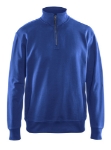 Afbeeldingen van Blåkläder/Sweatshirt met halve rits/3369/Korenblauw/L
