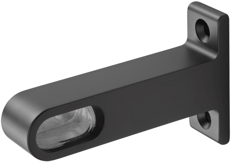 Afbeeldingen van Steun eind gardelux-1 mat zwart