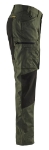 Afbeeldingen van Blåkläder/Service werkbroek stretch/1459/Army Groen/Zwart/C50