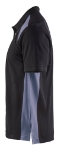 Afbeeldingen van Blåkläder/Poloshirt piqué/3324/Zwart/Grijs/L