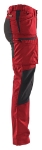 Afbeeldingen van Blåkläder/Dames Service werkbroek Stretch/7159/Rood/Zwart/C38