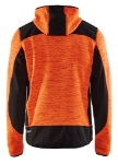Afbeeldingen van Blåkläder/Gebreid vest met softshell/4930/High Vis Oranje/Zwart/M