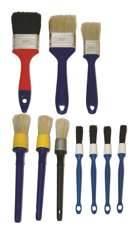 Afbeeldingen van Kwastenset, 10 dlg, assorti